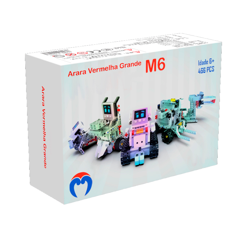 M6 arara vermelha grande